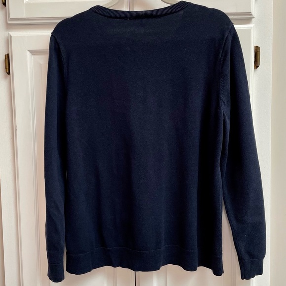 Talbots Black Sweater with Polar Bear Design - Picture 3 of 8